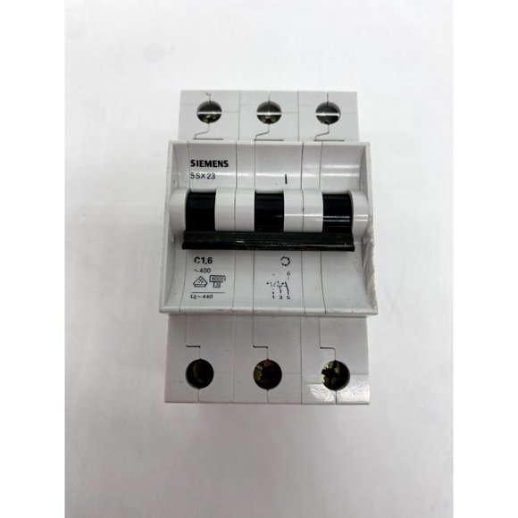 Siemens Circuit Breaker 5SX23 D20 20 Amp 3-Pole KONECRANES #52524548 NEW - Picture 2 of 7
